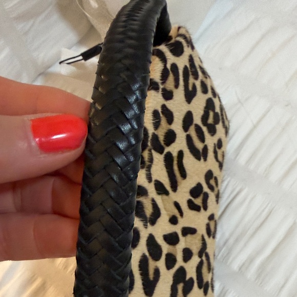 Chico's Leopard Print mini bag in Black and Tan - Picture 6 of 8